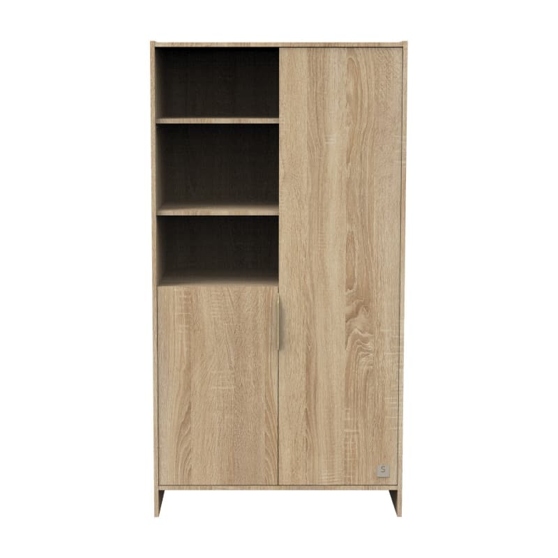 Armoire 2 Portes,3 Niches, azur meuble chêne doré — vue 1 sur 5