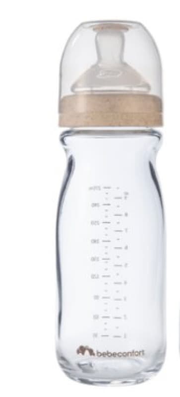 Biberons Col Large Verre Physio 270ml Sand 3+, bebeconfort