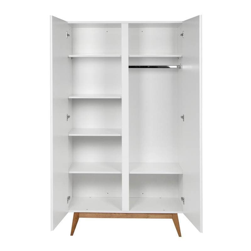 Armoire 2 Portes Trendy Blanc, trendy quax blanc 110x52x198h — vue 1 sur 3