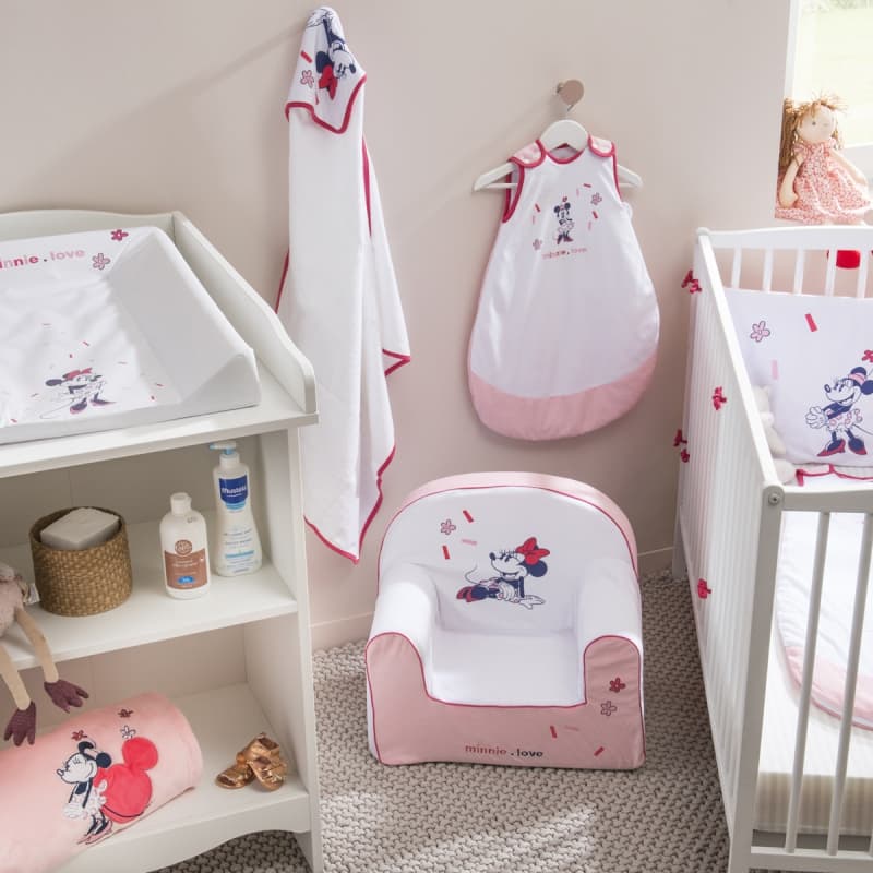 Tour de Lit Adaptable - Std, minnie confettis disney 40x180