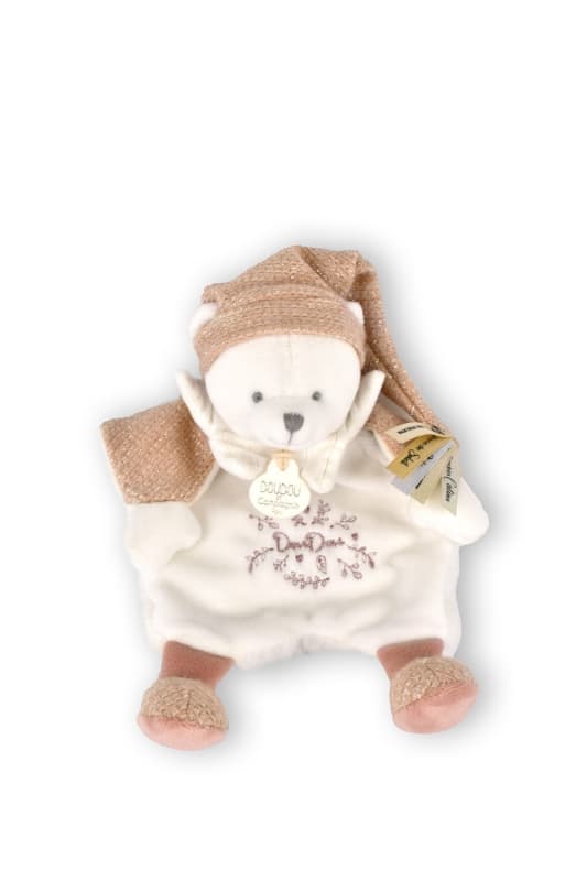 Ours Doudou Cape, blanc rose 25cm doudou et compagnie — vue 1 sur 2
