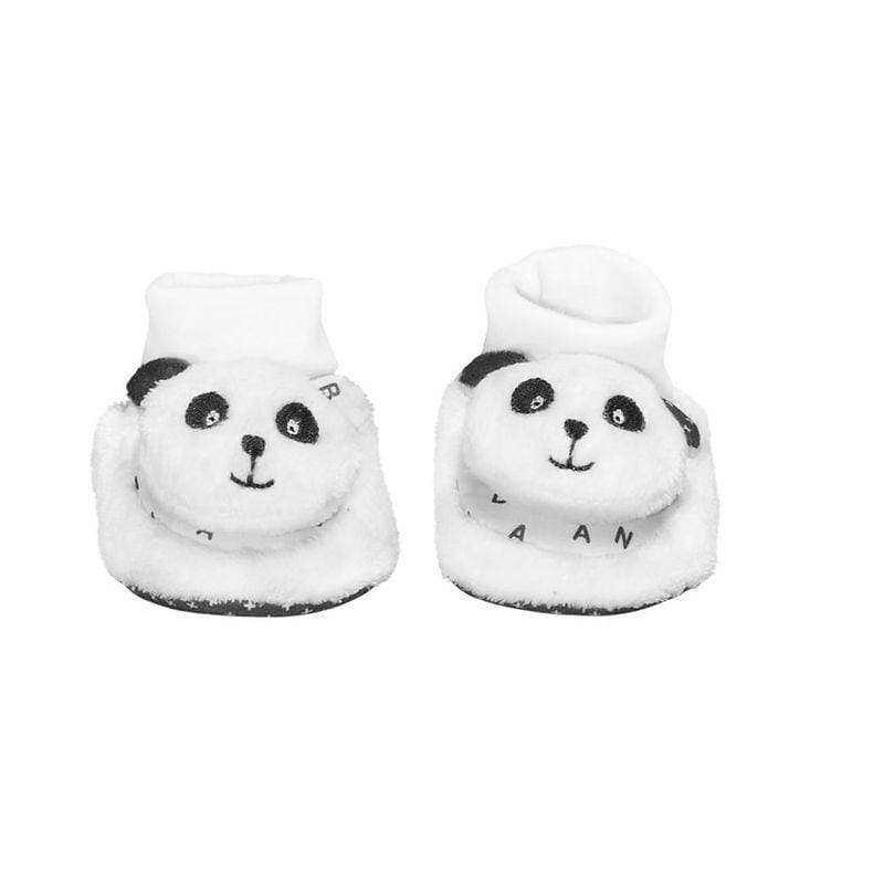 Chaussons 0/6 Mois Chao Chao, chao chao sauthon baby deco blanc - gris fonce - n — vue 2 sur 3