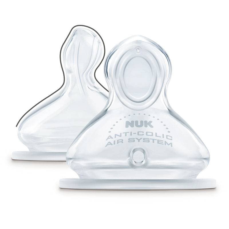 2 Tetines Fc+ 6-18m Percage M Silicone, nuk transparent 6-18 mois per — vue 2 sur 2