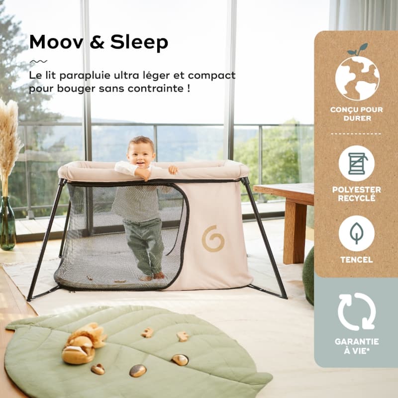 Lit Parapluie Moov&sleep, babymoov — vue 3 sur 5
