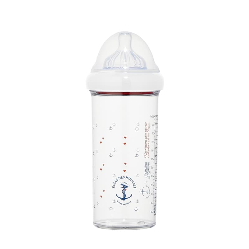 Biberon 360ml Marine Nationale, marine nationale transparent 8,5x8,5x24 per — vue 1 sur 2