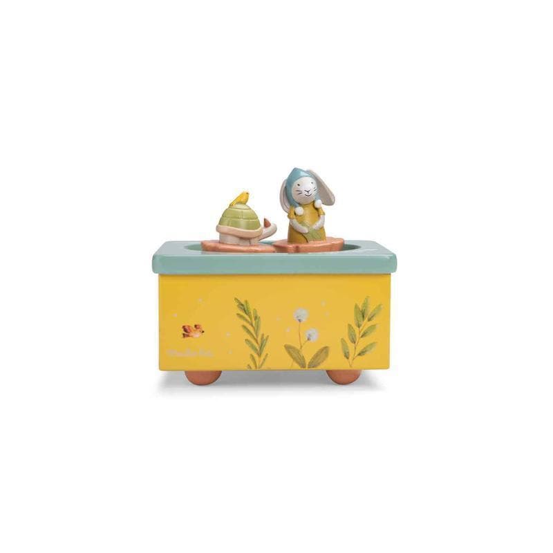 Boite a Musique, trois petits lapins multicolore 12x12x0xcm p-e-a-h — vue 3 sur 5