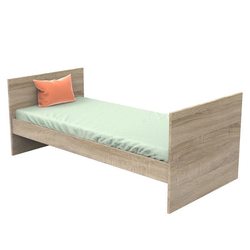 Lit 140x70 Evolutif en 200 Gris Nova Gris Volcanevolutif en 90x200 et 140x200 No, sauthon — vue 4 sur 5