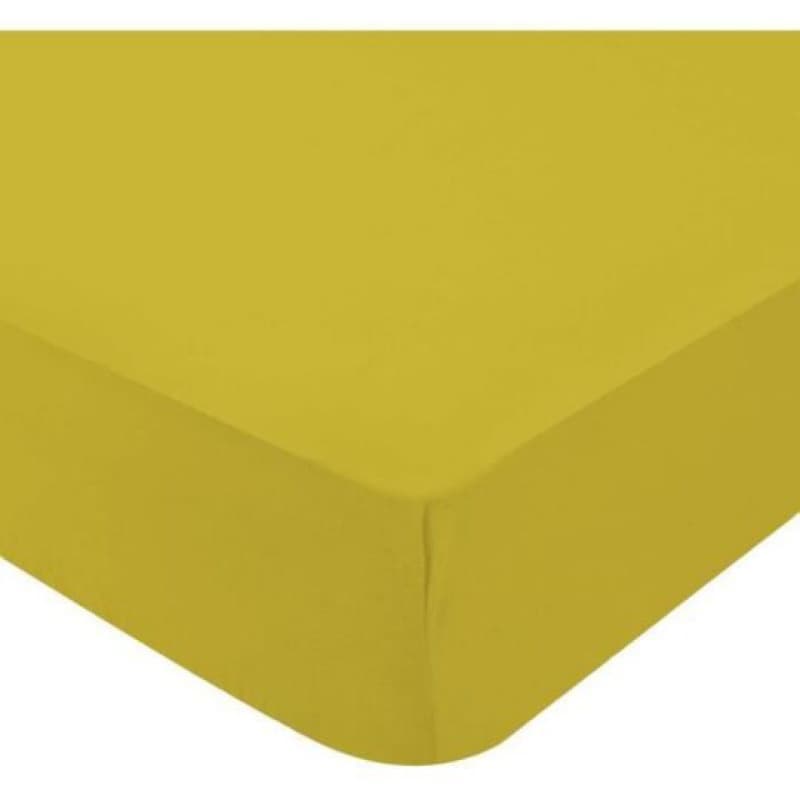 Drap Housse Jersey 130g/m 060x120 Curry, domiva