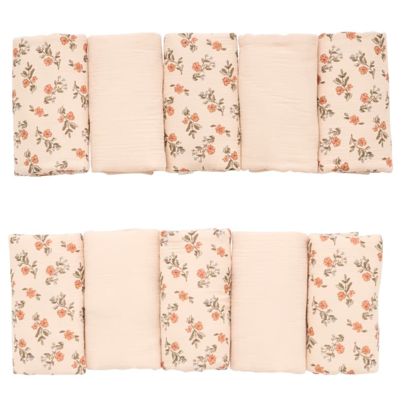 Tour de Lit Modulable, fleurs beige secret cottage bb&co — vue 1 sur 6