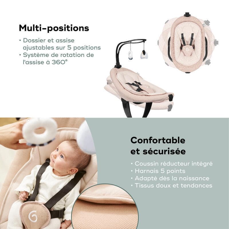 Swoon Evolution Connect Mocca, confort babymoov — vue 4 sur 5