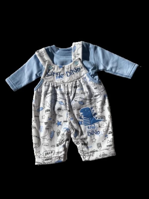 Combinaison Little Dino, bleu/gris 0-9mois — vue 1 sur 2