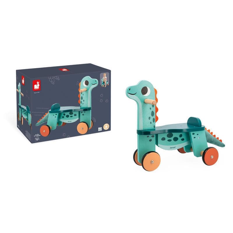 Dino - Porteur Portosaurus, jouets d'eveil janod bleu 57 x 30 x 46,7 collection 2023 — vue 5 sur 5