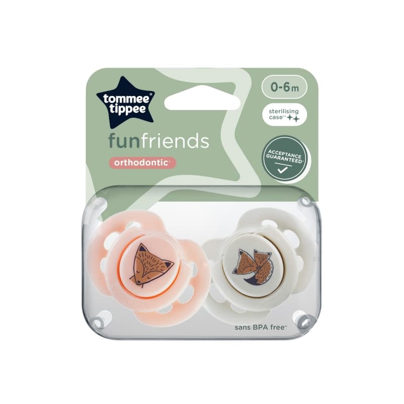 Sucette Ctn Fun 0-6m Mixte X2, tommee tippee multicolore — vue 2 sur 2