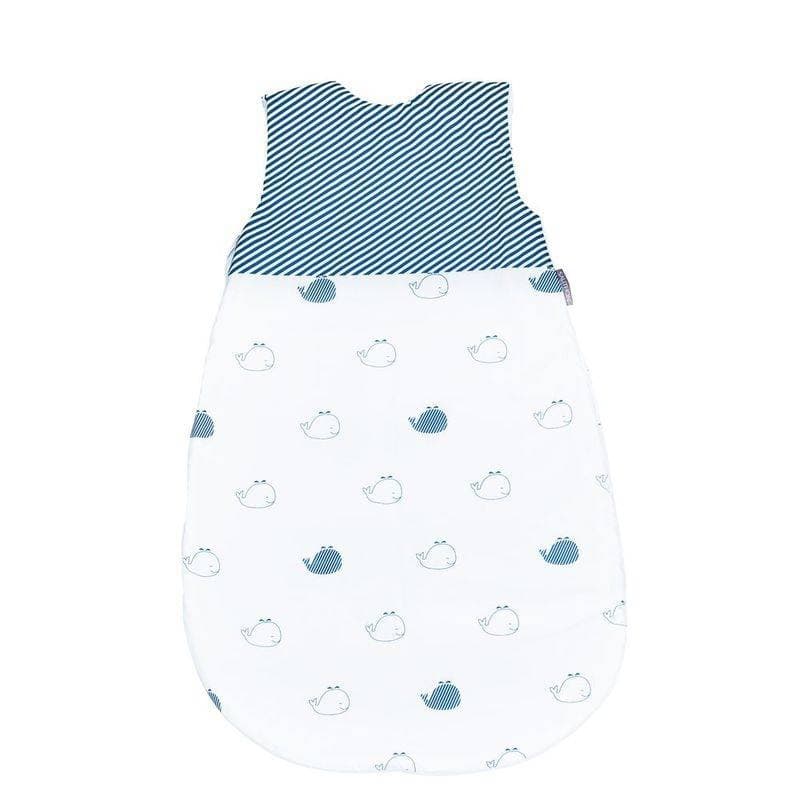 Gigoteuse Ete 0-6 Mois Blue Baleine, blue baleine sauthon baby deco blanc - bleu - gris — vue 1 sur 3