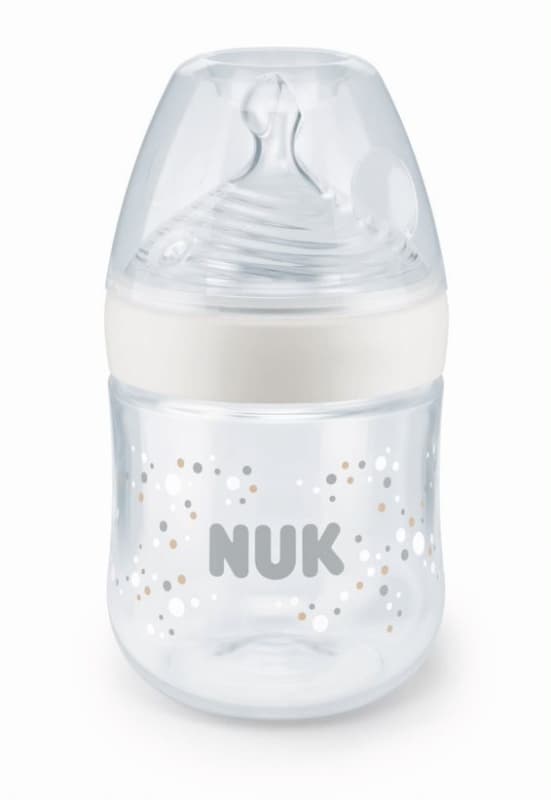 Biberon Nature Sense Tc 150ml Silicone 0-6m S Mixte, nuk blanc 0-6 mois per