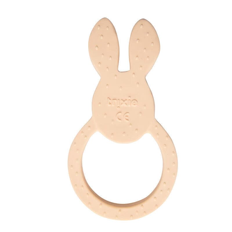 Natural Rubber Round Teether - Mrs. Rabbit, trixie rose — vue 5 sur 5