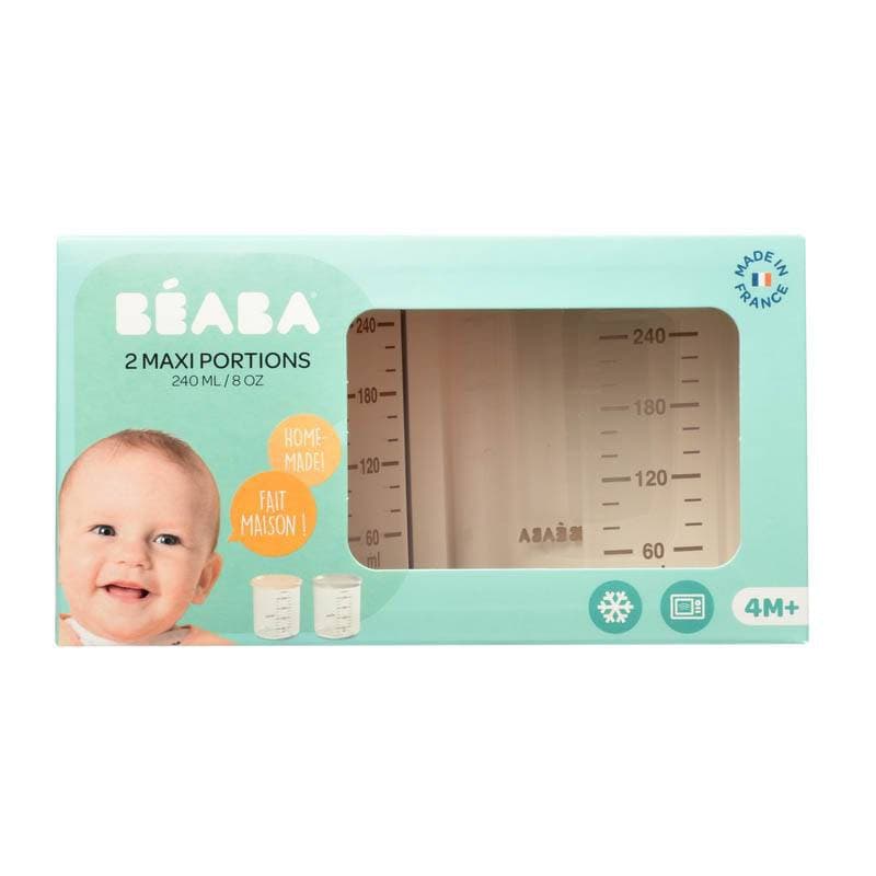 Lot de 2 Maxi Portions 240ml Nude Grey, beaba — vue 2 sur 3