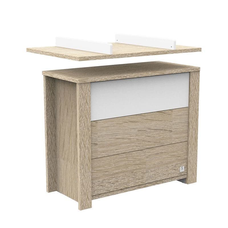 Commode 3 Tiroirs Blanc Bois Antonin, antonin meuble — vue 2 sur 2