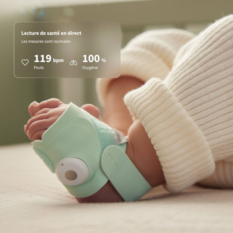 Pack Dream Sock + Dream Sight Cam, vert owlet 25/08 — vue 5 sur 7