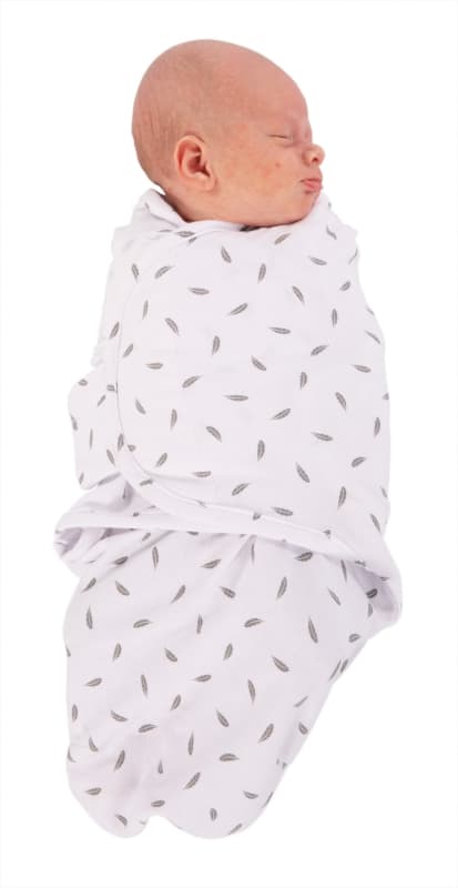 B-couverture Emmaillotage Plumes Grises Petit, bojungle 05-24 — vue 1 sur 5