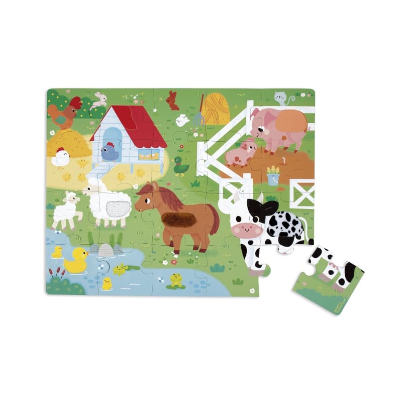 Puzzle Tactile Ferme, janod — vue 1 sur 6