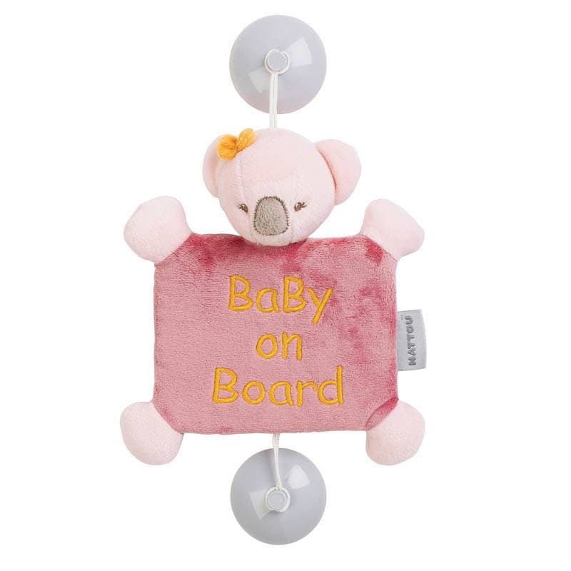 Bebe a Bord Iris le Koala, iris&lali nattou rose per