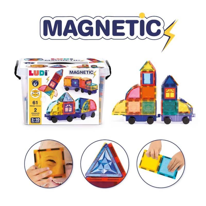 Vehicules Magnetic, multicolore ludi 25/07 — vue 10 sur 13