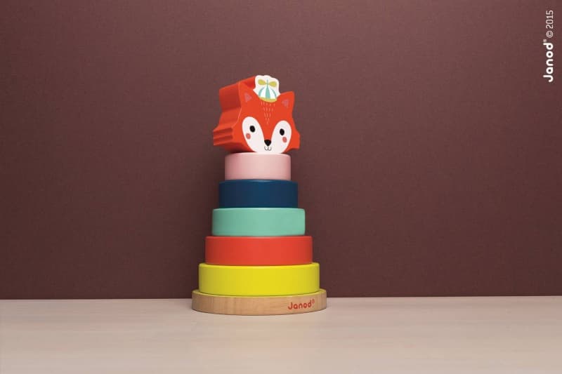 Empilable Renard, jouets d'eveil janod 2022 — vue 3 sur 5
