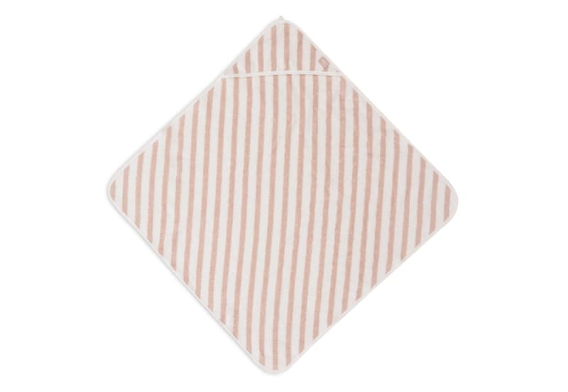 Cape de Bain Eponge Stripe Gots, wild rose 75x75cm basics e-24 — vue 1 sur 5