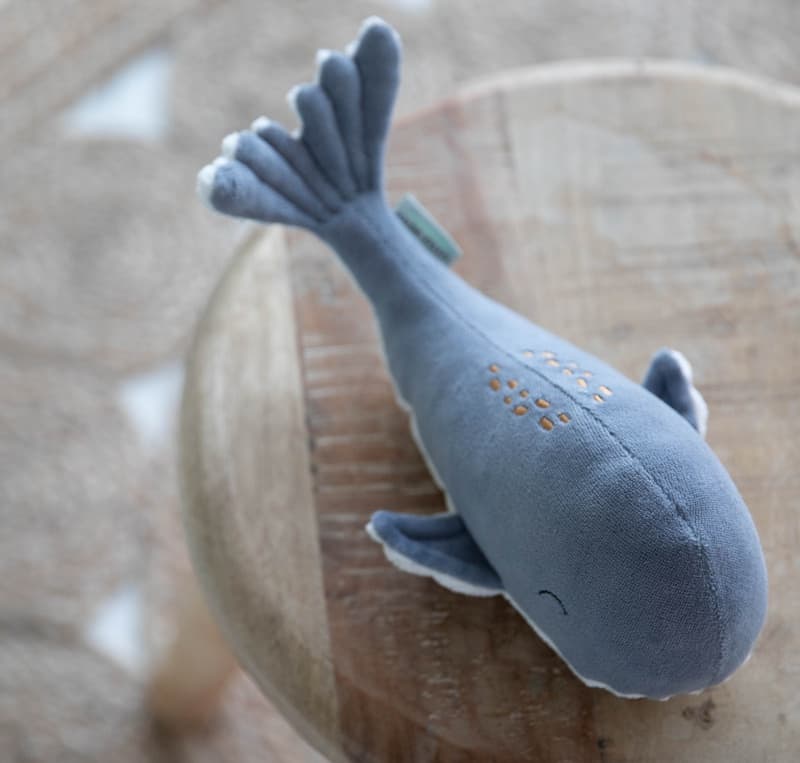 Attache-sucette Baleine Ocean Blue, little dutch blue 3 x 7 x 18 cm