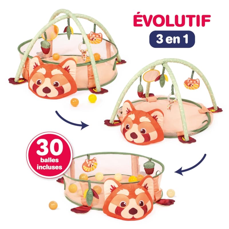 Tapis & Aire de Jeu Panda Roux, multicolore ludi 25/07 — vue 4 sur 9
