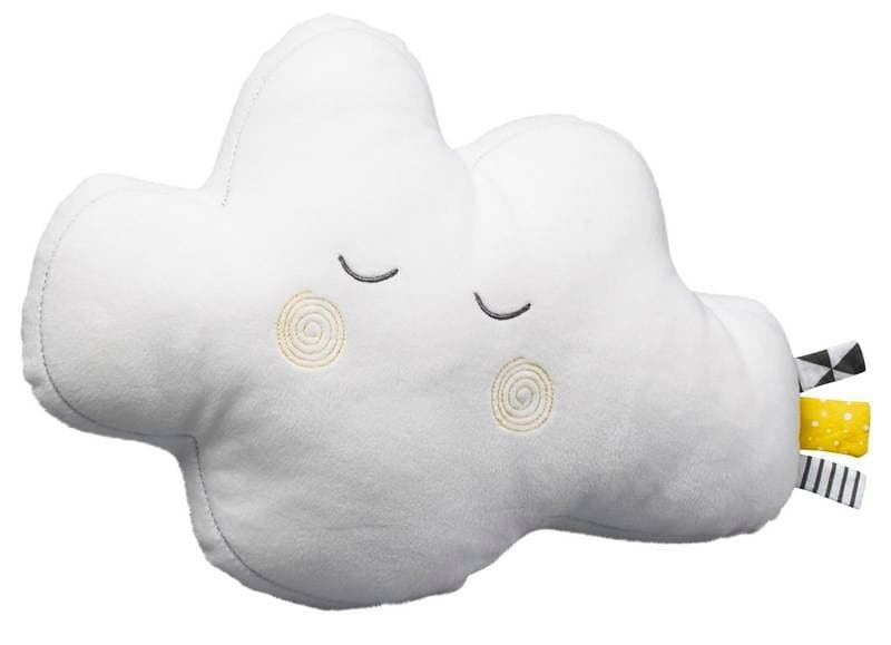 Coussin Deco Nuage Babyfan, babyfan sauthon baby deco blanc/gris l 31 x h 21 c