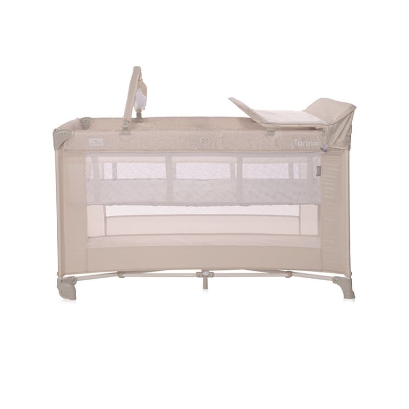 Lit Parapluie Torino 2 Hauteurs +accessoires, beige lorelli 25/03 — vue 2 sur 3