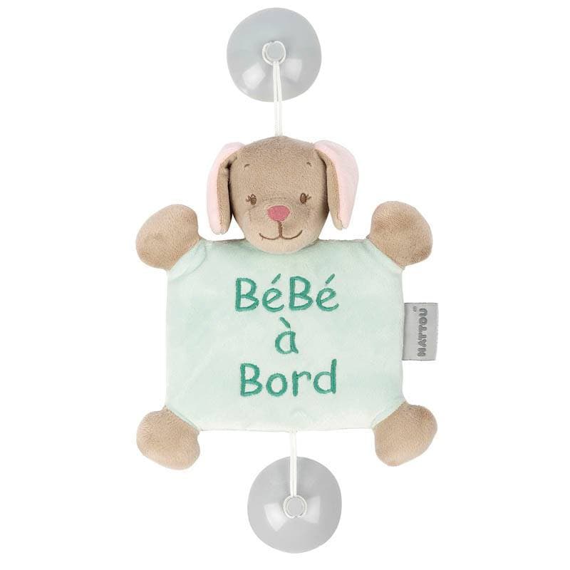 Bebe a Bord Lali le Chien, iris&lali nattou bleu per