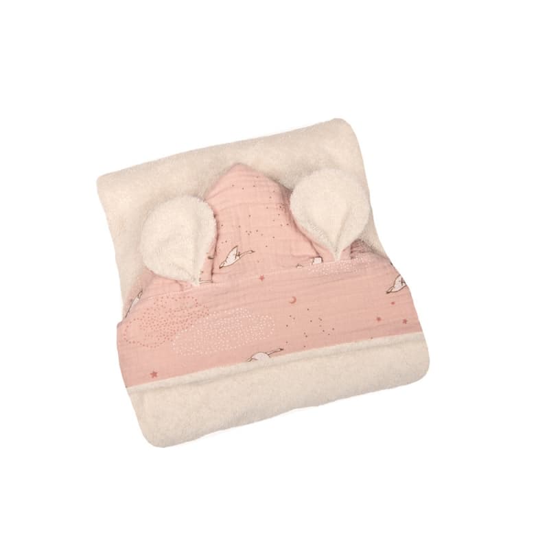 Sortie de Bain la Petite Ecole de Danse, la petite école de danse moulin roty rose/crème 80x80x0 p-e-a-h 2024 — vue 2 sur 4