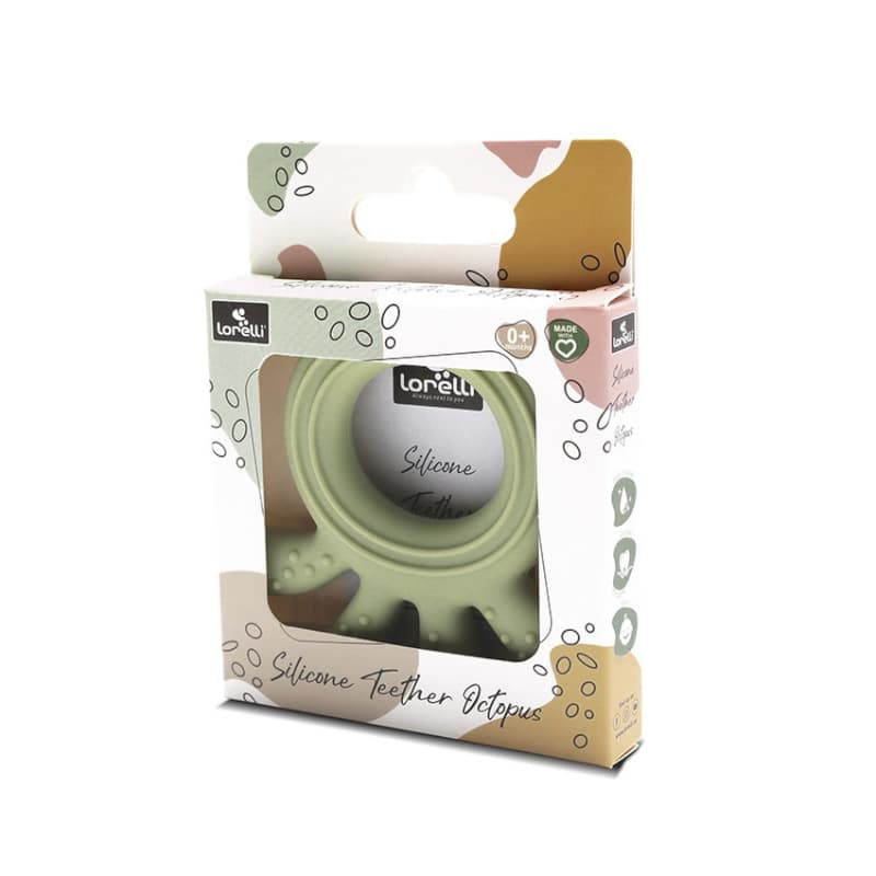 Hochet de Dentition Silicone Octopus, vert lorelli 25/03 — vue 2 sur 2
