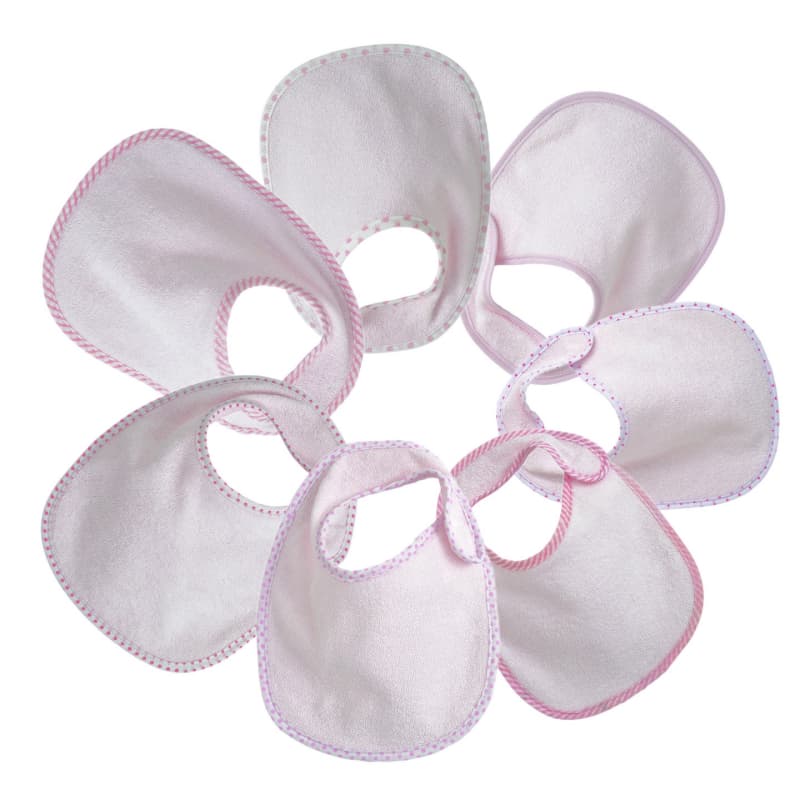 Bavoirs Lot de 7 Essentiel Rose, trois kilos sept