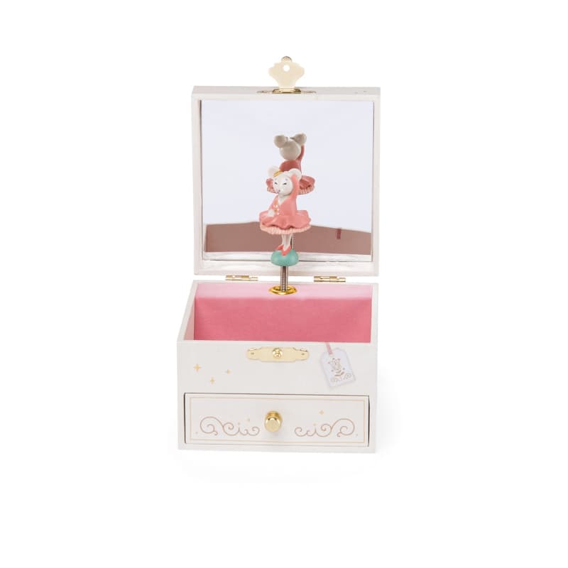 Boite a Musique Coffranceet la Petite Ecole de Danse, la petite ecole de danse moulin roty crème 10,5x10,5x8,5 p-e-a-h 2022 — vue 2 sur 4