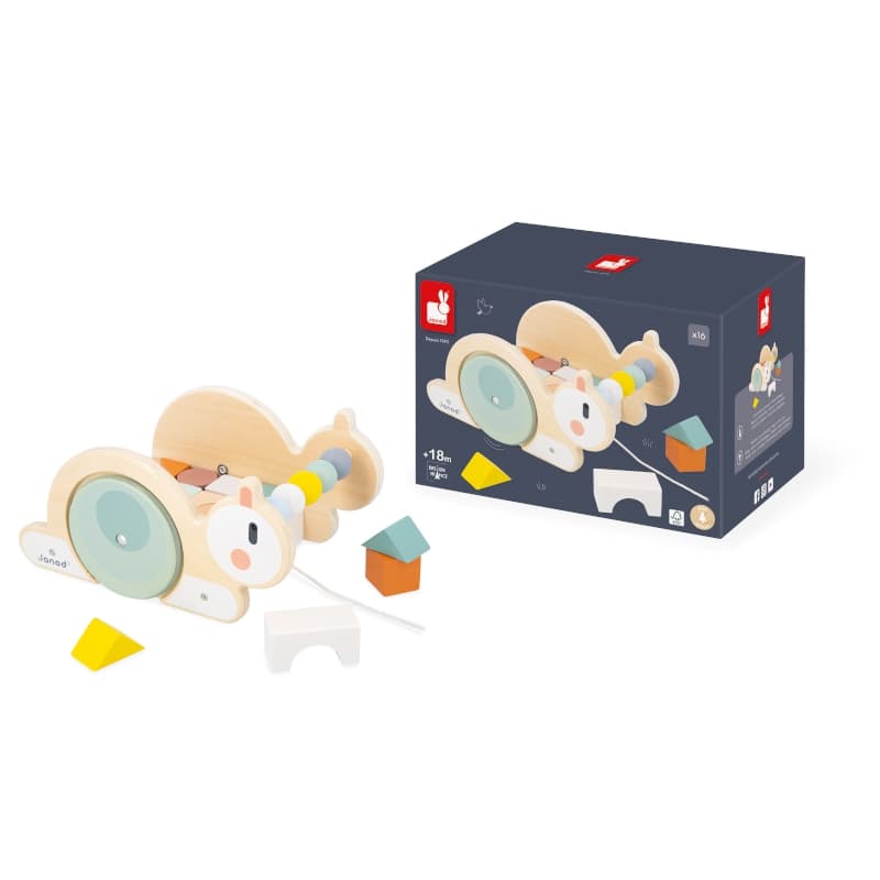 Chariot Cube Escargot, janod collection 2024 — vue 2 sur 5