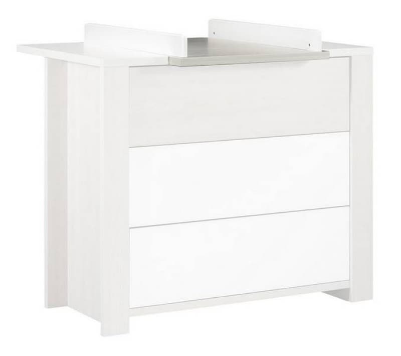 Dispositif a Langer Newopale, newopale sauthon easy blanc/décor frêne sablé dim. util. l 53 p 80 per — vue 2 sur 2