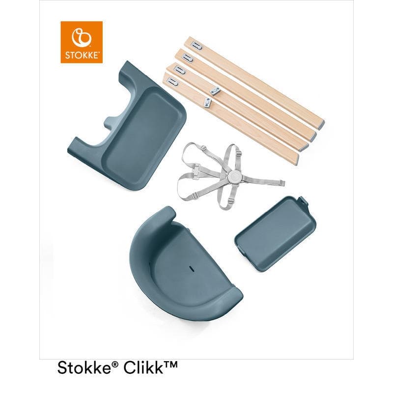Chaise Haute Clikk, fjord blue stokke 2023 — vue 3 sur 5